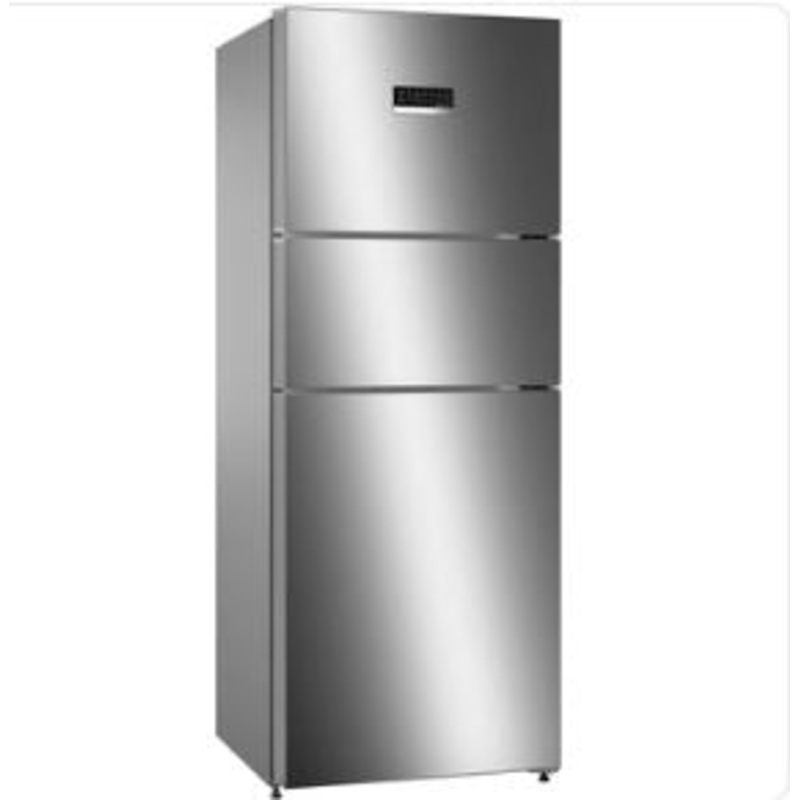 Bosch CMC33K05NI Serie 4 332 Litres Frost Free Vario Inverter Triple Door Refrigerator (MultiAirflow System,  Smoky Steel)
