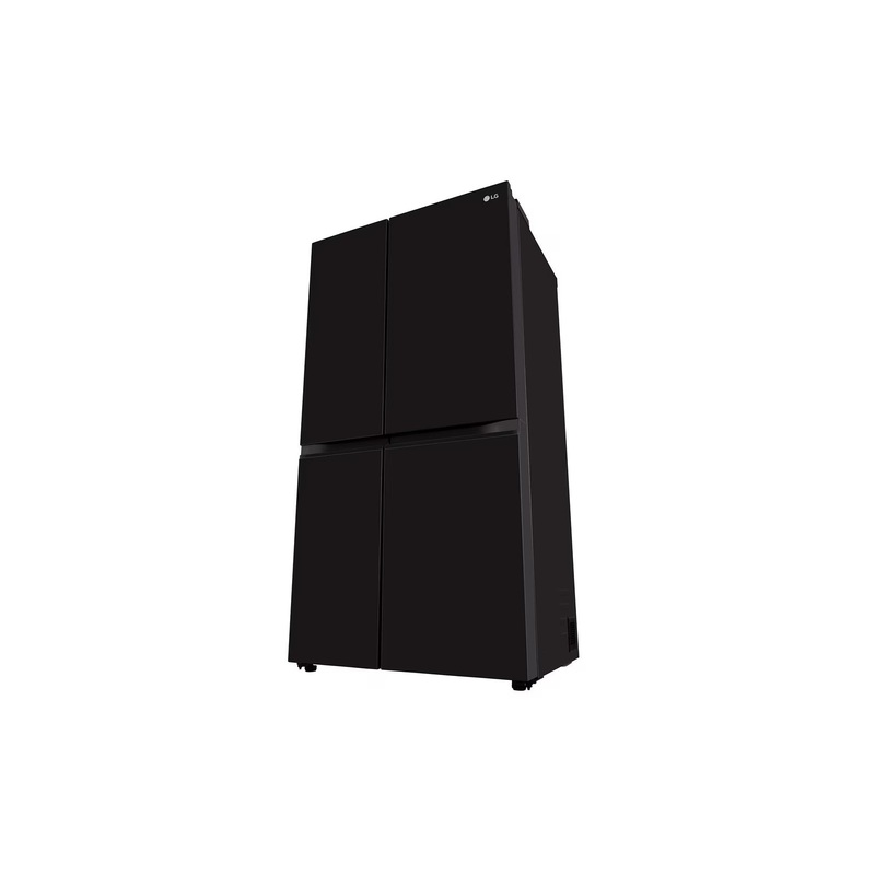LG GL-B257JWB3 650L Side-by-Side Refrigerator, Convertible, Multi-Air Flow, Auto Smart Connect, Western Black, 3-Star
