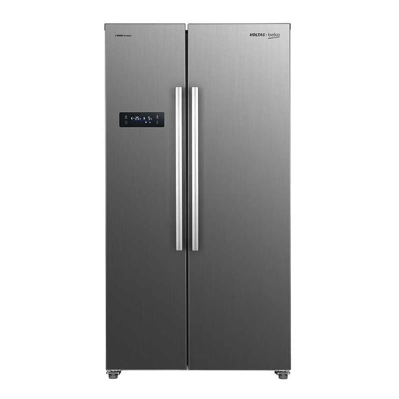 Voltas Beko RSB495XPE 472L Side by Side Refrigerator (Inox Look)