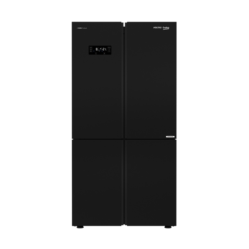 Voltas Beko  RSB64GF  626 L Side by Side Refrigerator (Black Glass) 4 Door Convertible Refrigerator