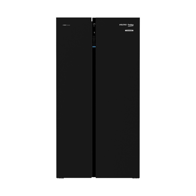 Voltas Beko RSB665GBRF 640 L Side by Side Refrigerator (Glass Black)