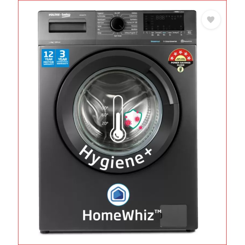 Voltas Beko WFL6010VTMS 6 kg Fully Automatic Front Loading Washing Machine Anthracite