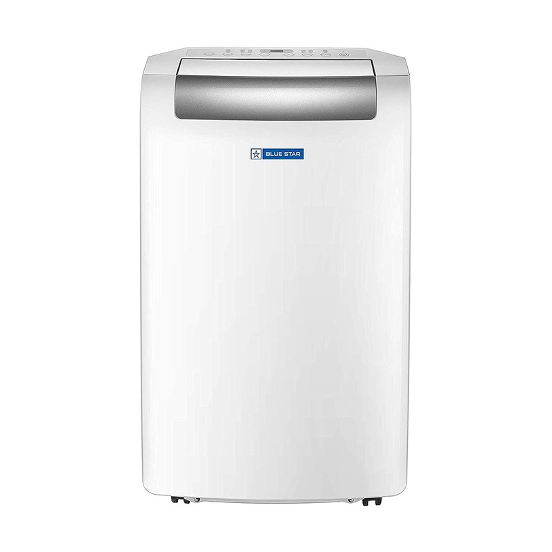 Blue Star PC12DB 1 Ton Fixed Speed Portable AC  Modes-Auto/Cool/Fan/Dry, Auto Mode, Remote Control Operations, Gold Fins, White
