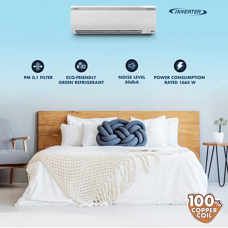 Daikin JTKJ60UV16 Split Inverter AC 1.8 Ton 5 Star