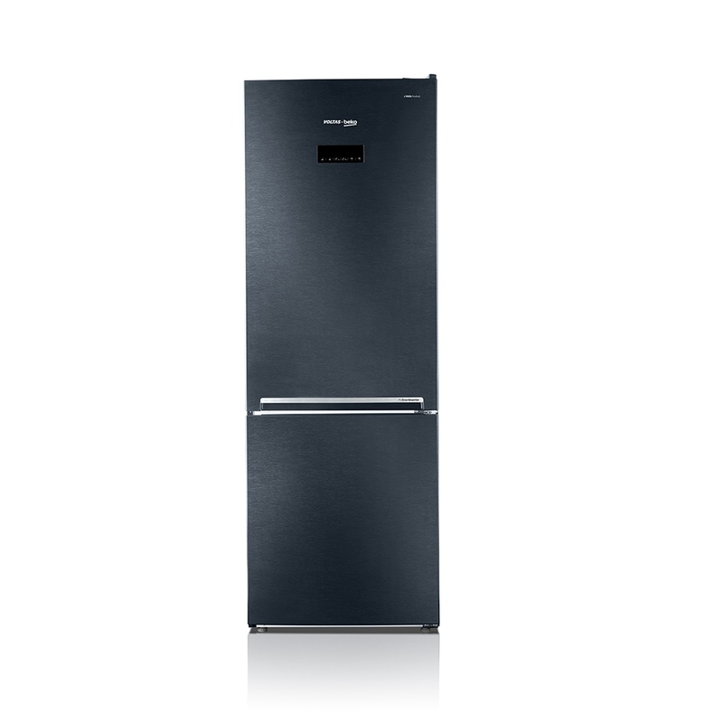 Voltas Beko RBM365DXBCF 340 Litres Bottom Mounted Refrigerator Wooden Black