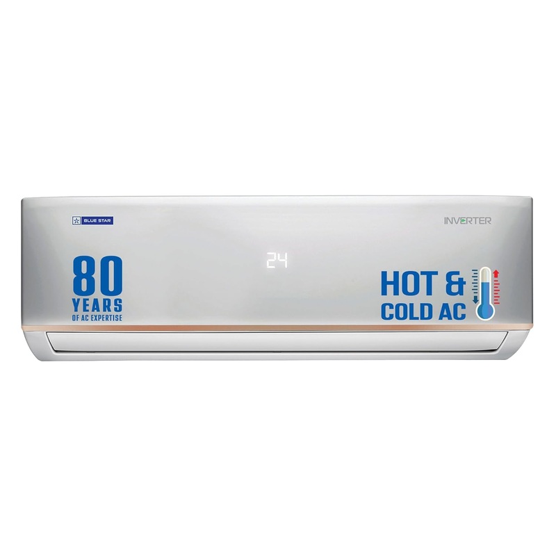 Blue Star IC324DNUHC 2 Ton 3 Star Hot and Cold Inverter Split AC (Copper,4 Way Swing,2025 Model, White)