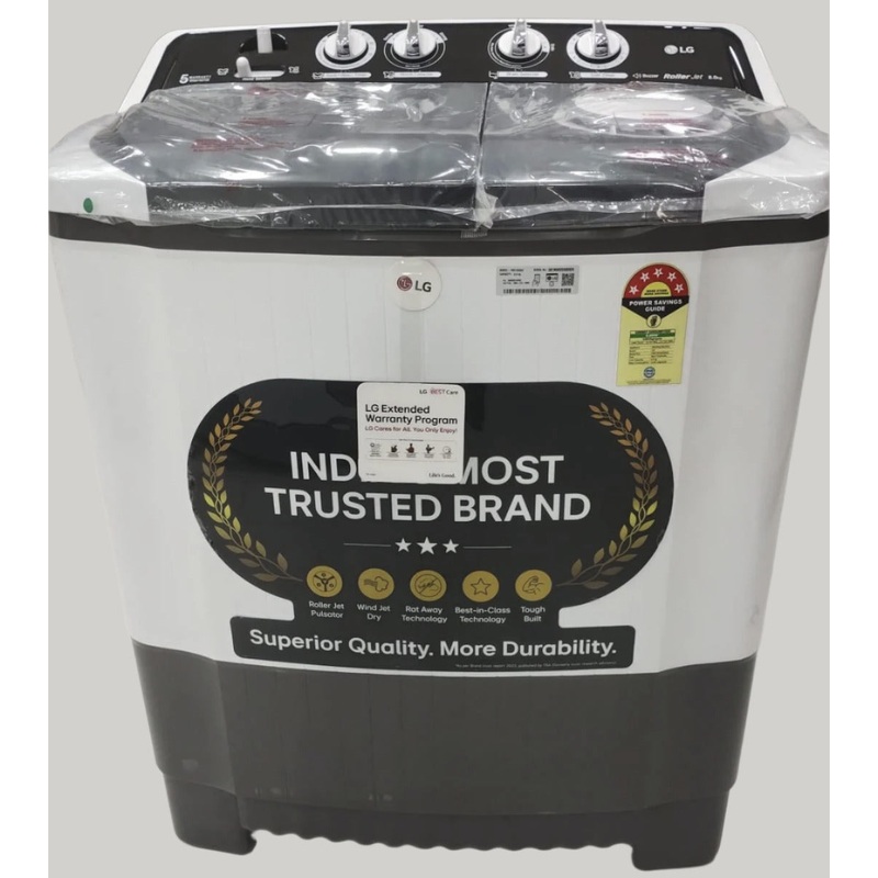 LG P8015SGAZ 8 kg Semi Automatic Top Load Washing Machine White, Grey