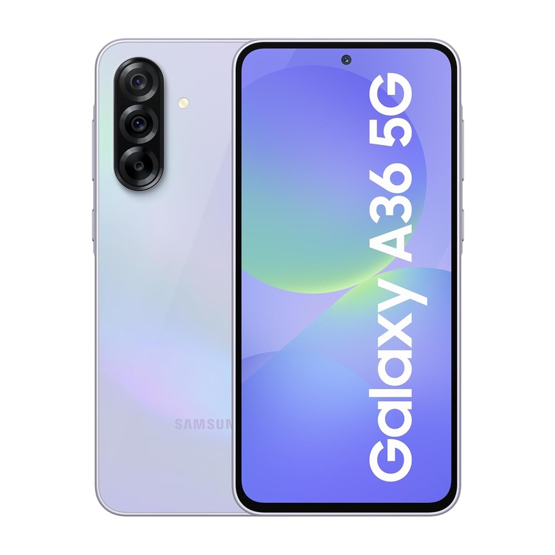 Samsung Galaxy A36 5G (Awesome Lavender, 8GB, 256GB) | Awesome Intelligence: Circle to Search, Intelligent Editing | Awesome 4nm Snapdragon Processor | Flagship Grade Selfie Camera