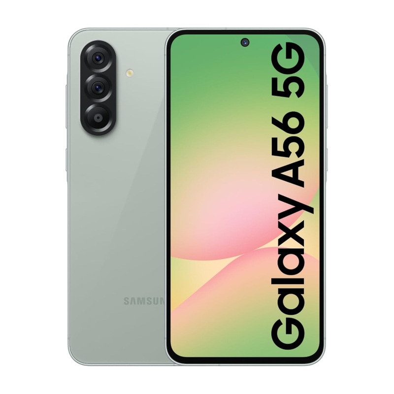 Samsung Galaxy A56 5G (Awesome Olive, 8GB, 128GB) | Awesome Intelligence: Circle to Search, Intelligent Editing | Awesome 6 OS & 6 Years Security Updates | IP67