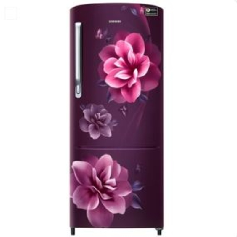Samsung RR24C2723CR/NL 223L 3 Star Inverter Direct-Cool Single Door Refrigerator Appliance (Camellia Purple)
