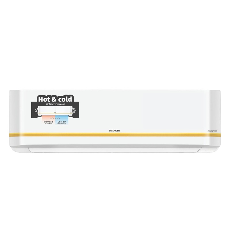 Hitachi RMRG422HFXO 1.8 Ton 4 Star, Hot & Cold Inverter Split AC with Expandable Technology (100% Copper, Dust Filter, 4100X HP , White)